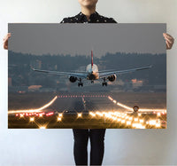 Thumbnail for Magnificent Airplane Landing Printed Posters Aviation Shop 