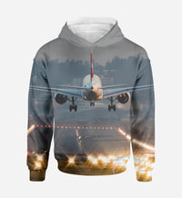 Thumbnail for Magnificent Airplane Landing Printed 3D Hoodies