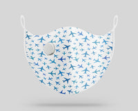 Thumbnail for Many Airplanes Designed Face Masks