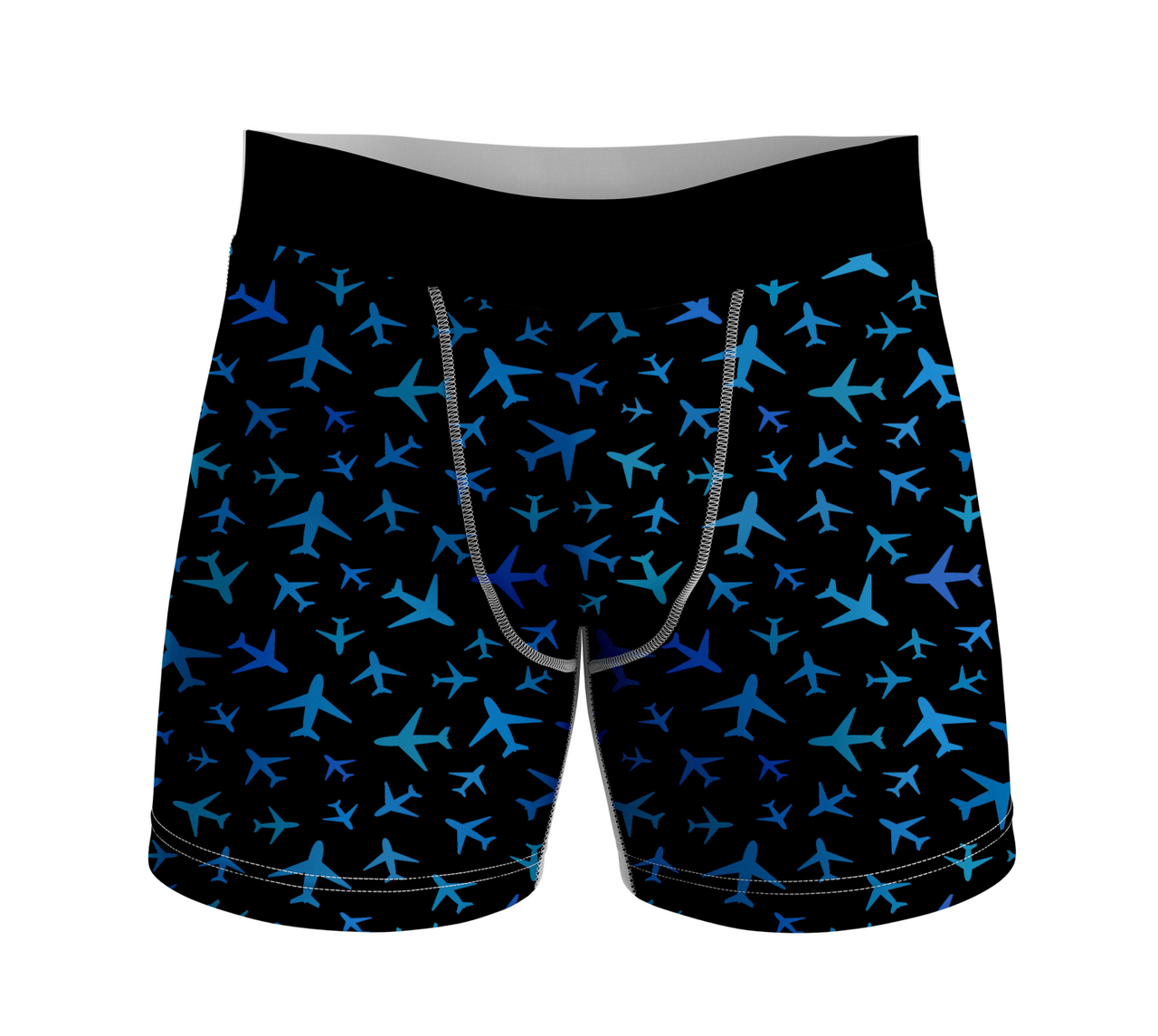 Many Airplanes Designed Men Boxers