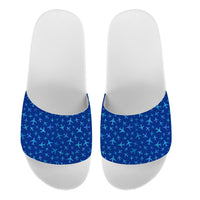 Thumbnail for Many Airplanes Blue Designed Sport Slippers