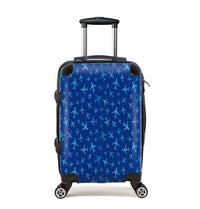Thumbnail for Many Airplanes Blue Designed Cabin Size Luggages