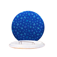 Thumbnail for Many Airplanes Blue Designed Pins