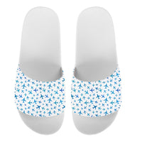 Thumbnail for Many Airplanes White Designed Sport Slippers