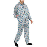 Thumbnail for Many Airplanes White Designed Jumpsuit for Men & Women