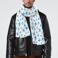 Thumbnail for Many Airplanes White Designed Scarfs