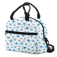 Thumbnail for Many Airplanes White Designed Lunch Bags