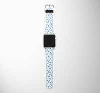 Thumbnail for Many Airplanes Designed Leather Apple Watch Straps