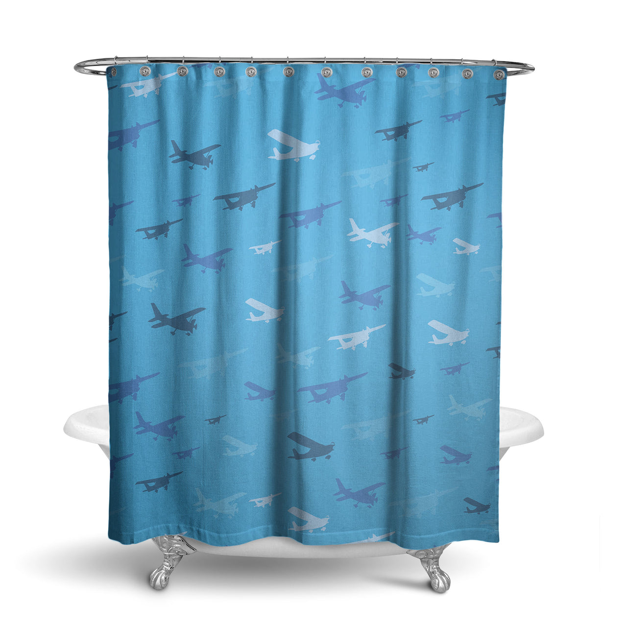Many Propellers Designed Shower Curtains