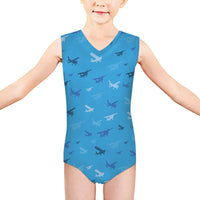 Thumbnail for Many Propellers Designed Kids Swimsuit