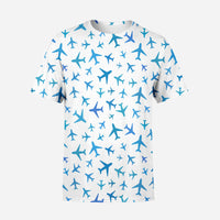Thumbnail for Many Airplanes Printed 3D T-Shirts