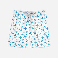 Thumbnail for Many Airplanes (White) Designed Swim Trunks & Shorts