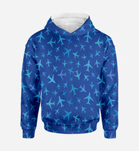 Thumbnail for Many Airplanes (Blue) Printed 3D Hoodies