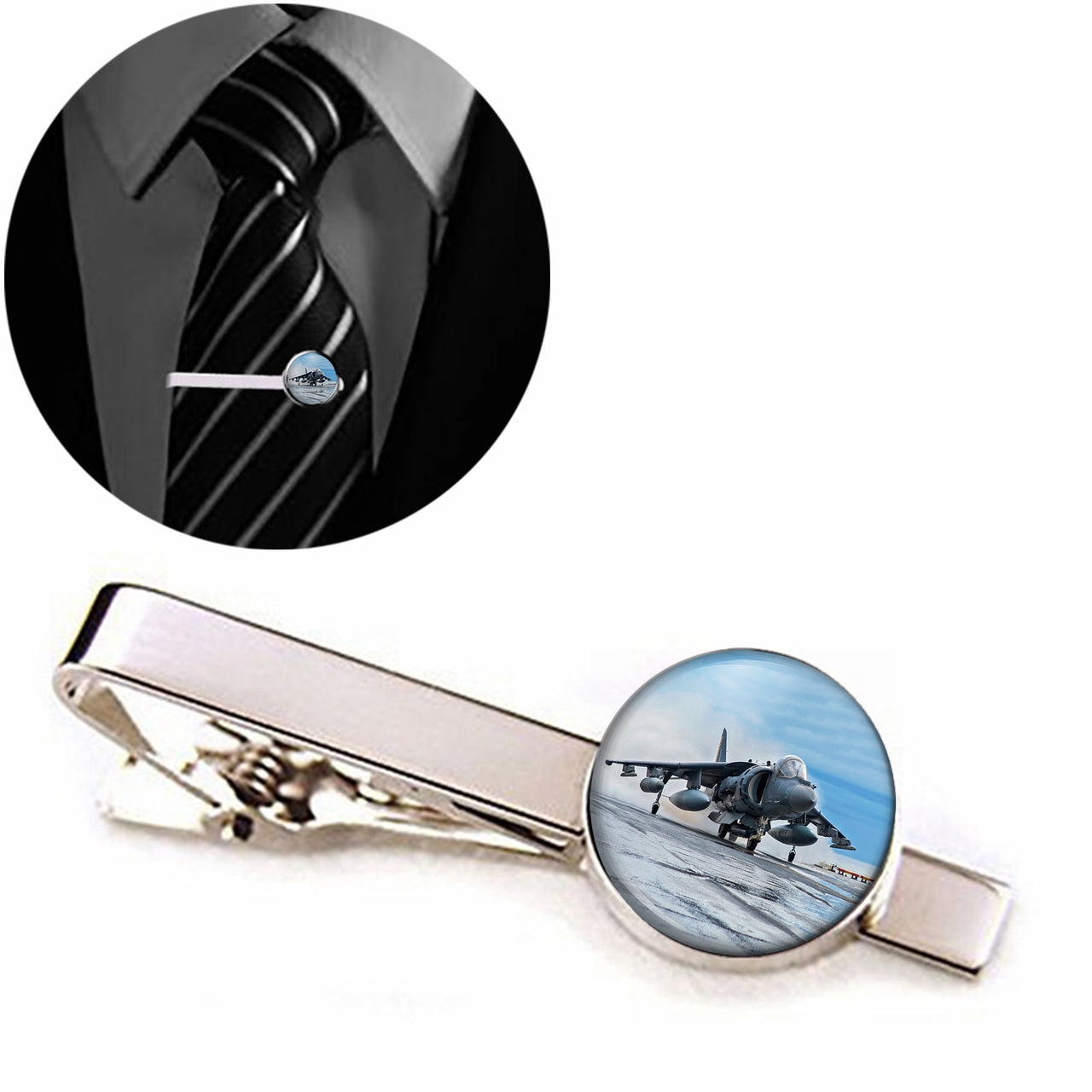 McDonnell Douglas AV-8B Harrier II Designed Tie Clips