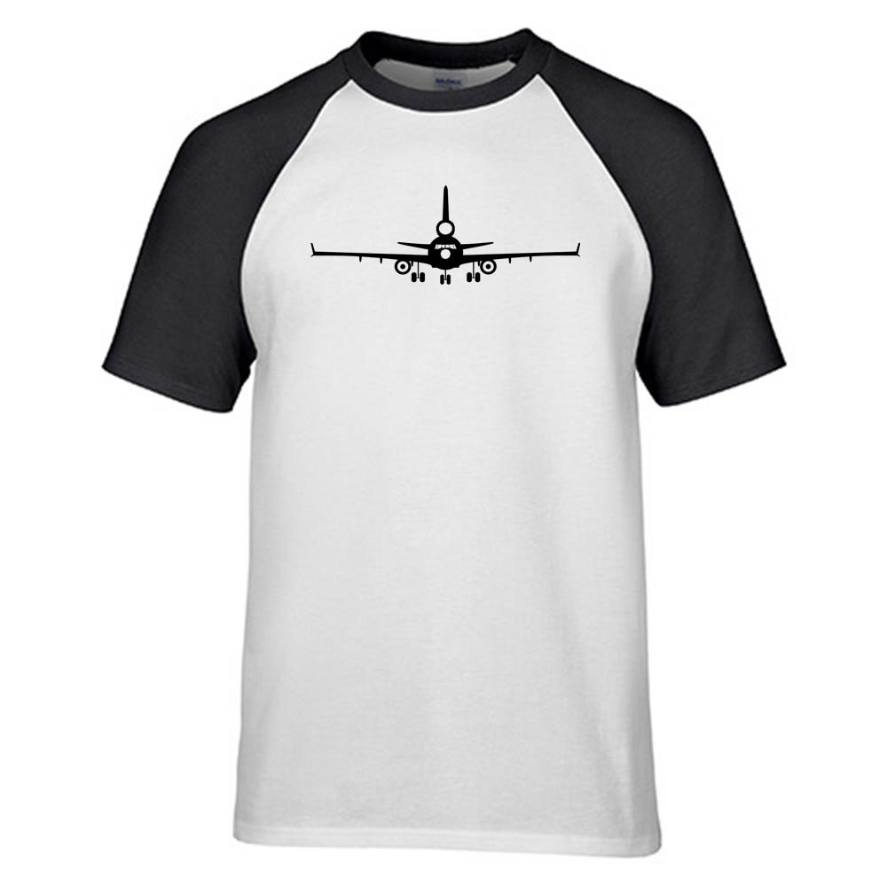 McDonnell Douglas MD-11 Silhouette Designed Raglan T-Shirts