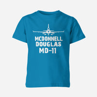 Thumbnail for McDonnell Douglas MD-11 & Plane Designed Children T-Shirts