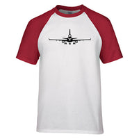 Thumbnail for McDonnell Douglas MD-11 Silhouette Designed Raglan T-Shirts