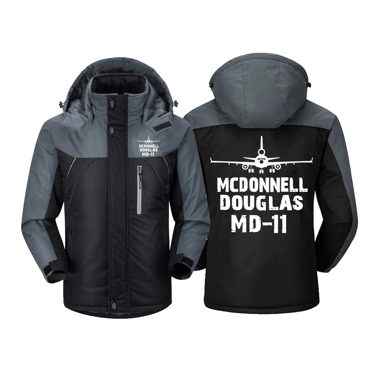 McDonnell Douglas MD-11 & Plane Designed Thick Winter Jackets