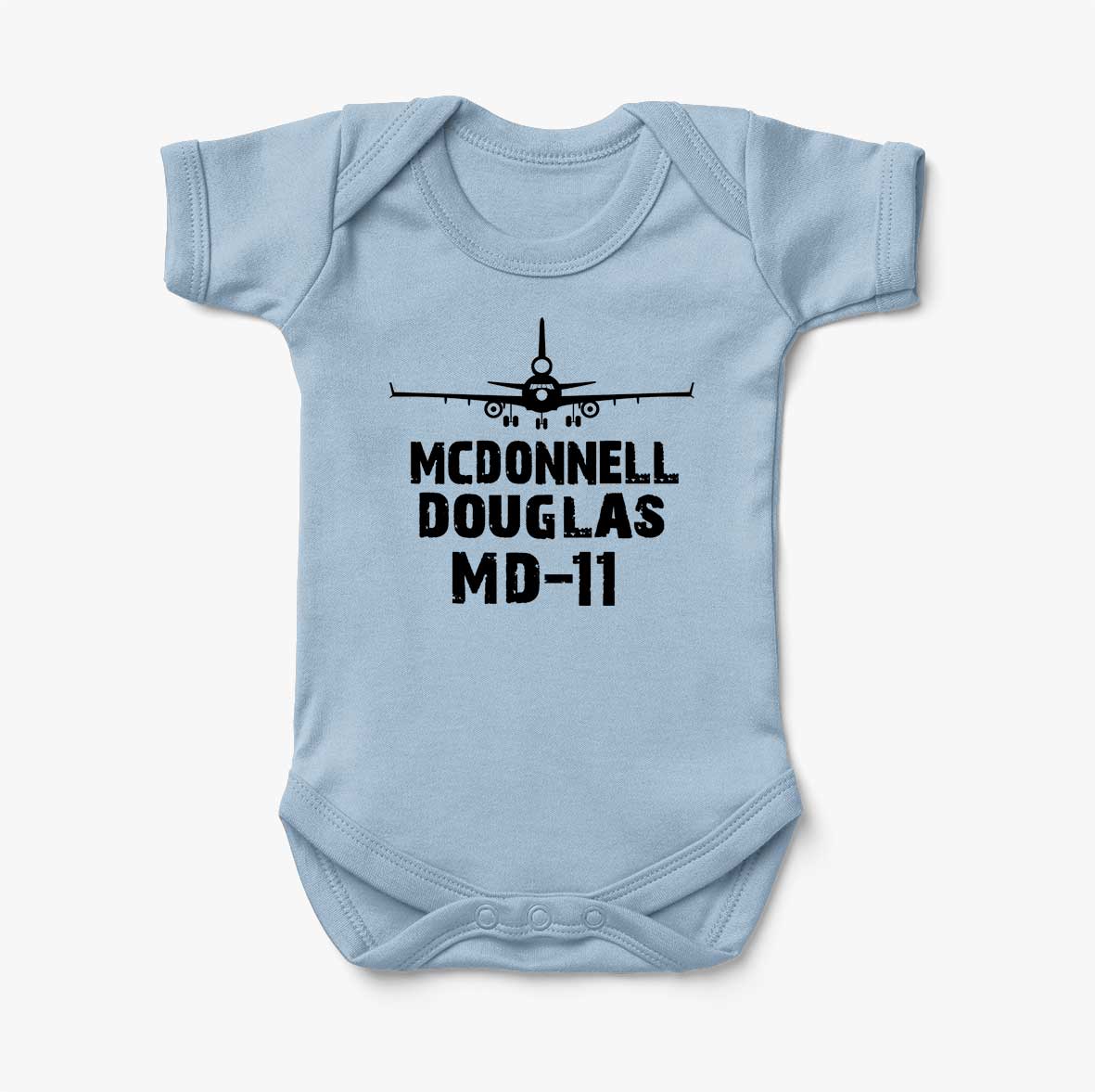 McDonnell Douglas MD-11 & Plane Designed Baby Bodysuits