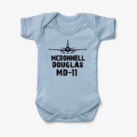 Thumbnail for McDonnell Douglas MD-11 & Plane Designed Baby Bodysuits