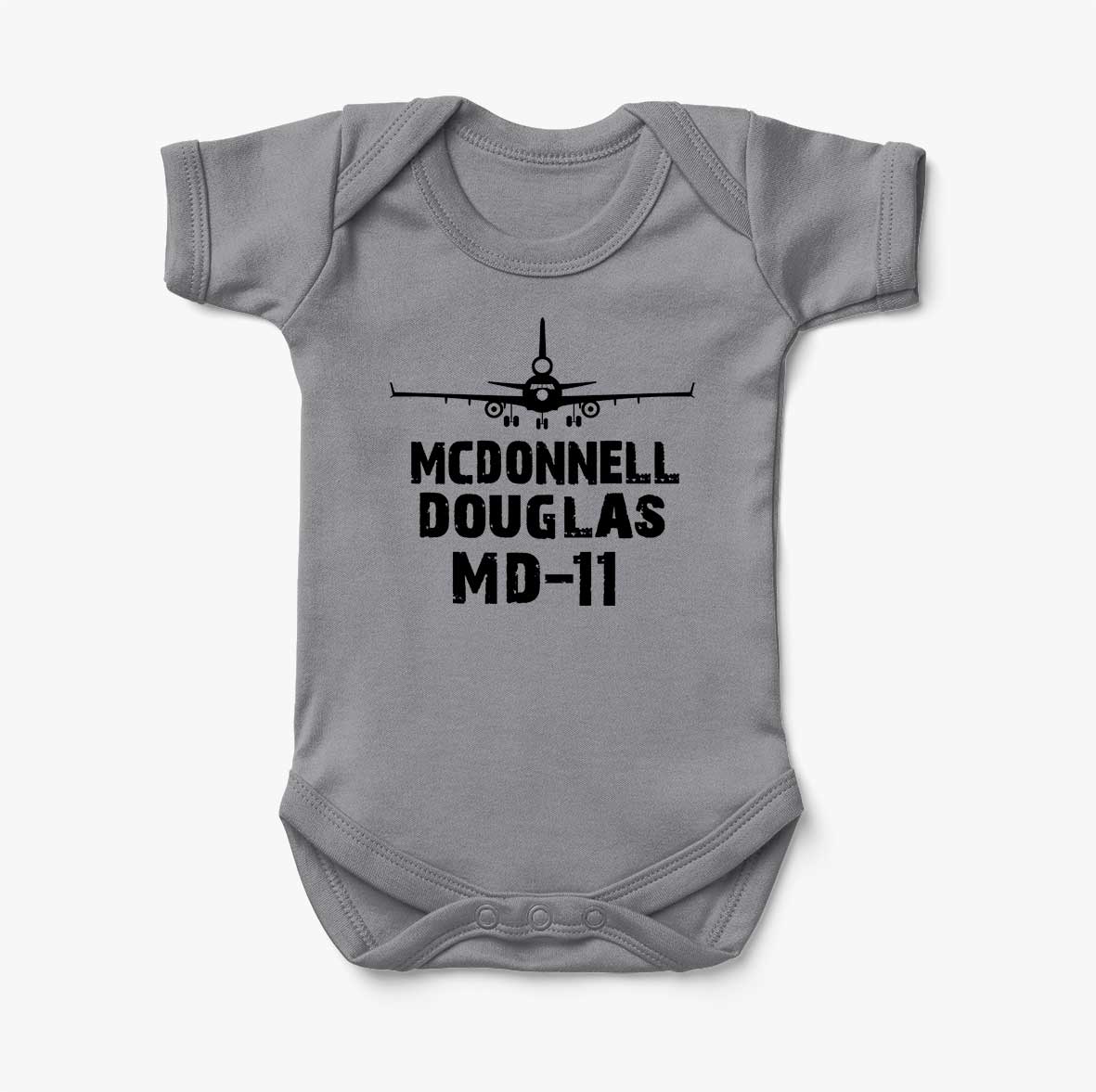 McDonnell Douglas MD-11 & Plane Designed Baby Bodysuits