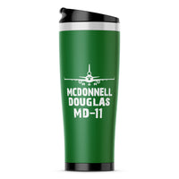 Thumbnail for McDonnell Douglas MD-11 & Plane Designed Travel Mugs