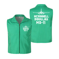 Thumbnail for McDonnell Douglas MD-11 & Plane Designed Thin Style Vests
