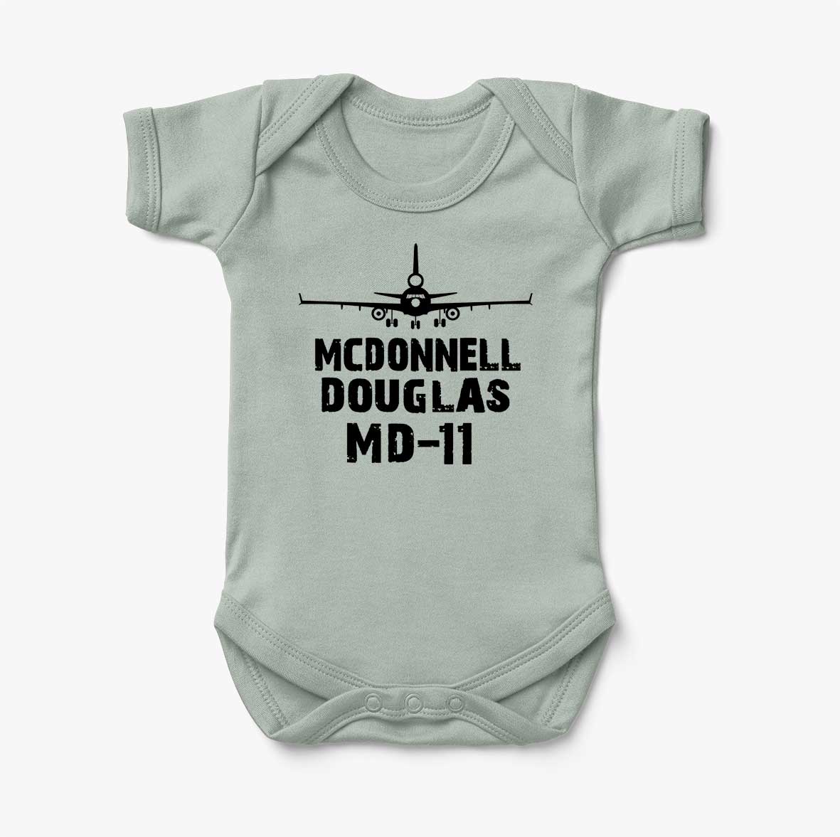 McDonnell Douglas MD-11 & Plane Designed Baby Bodysuits