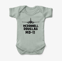 Thumbnail for McDonnell Douglas MD-11 & Plane Designed Baby Bodysuits
