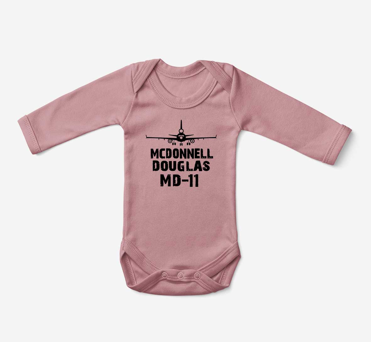 McDonnell Douglas MD-11 & Plane Designed Baby Bodysuits