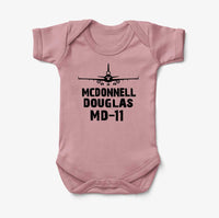 Thumbnail for McDonnell Douglas MD-11 & Plane Designed Baby Bodysuits