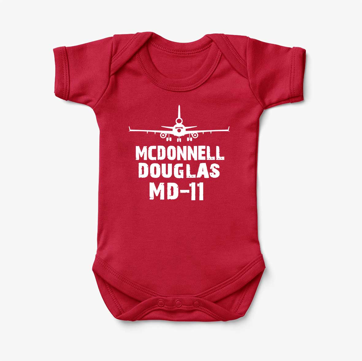 McDonnell Douglas MD-11 & Plane Designed Baby Bodysuits