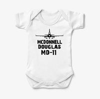 Thumbnail for McDonnell Douglas MD-11 & Plane Designed Baby Bodysuits