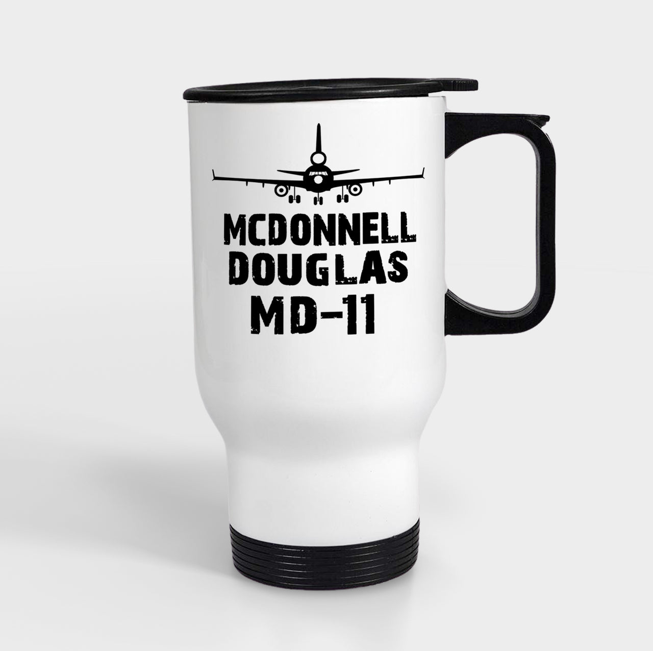 McDonnell Douglas MD-11 & Plane Designed Travel Mugs (With Holder)