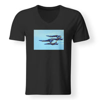 Thumbnail for US Navy Blue Angels Designed V-Neck T-Shirts