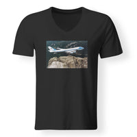 Thumbnail for Cruising United States Of America Boeing 747 Designed V-Neck T-Shirts