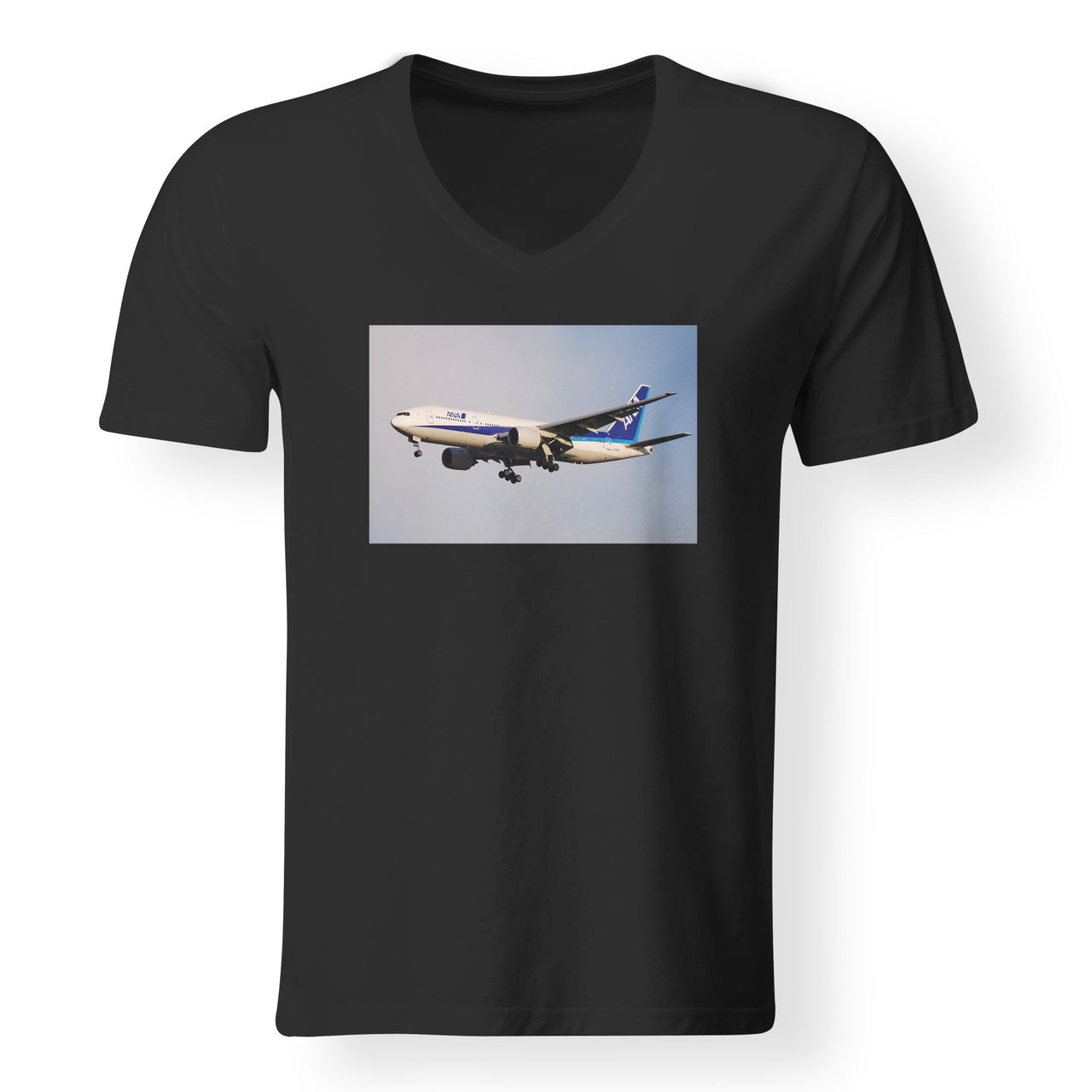 ANA's Boeing 777 Designed V-Neck T-Shirts