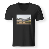 Thumbnail for Fighter Jet 16 From Side Designed V-Neck T-Shirts