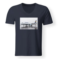 Thumbnail for Lufthansa A320 Neo Designed V-Neck T-Shirts