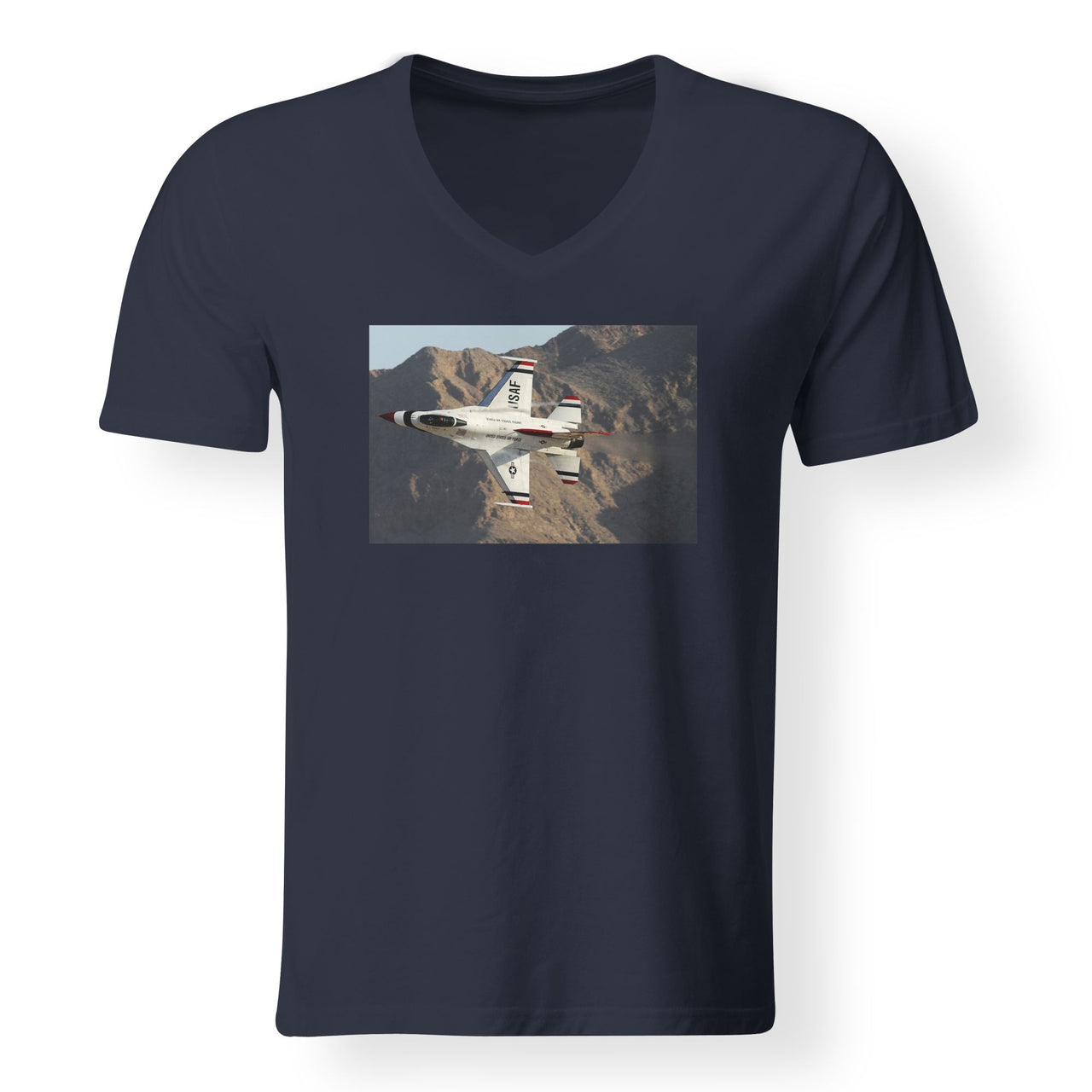 Amazing Show by Fighter Jet 16 Designed V-Neck T-Shirts