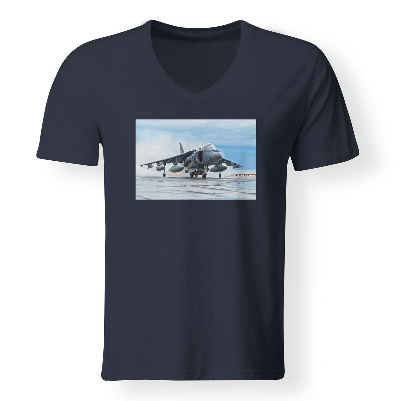 McDonnell Douglas AV-8B Harrier II Designed V-Neck T-Shirts