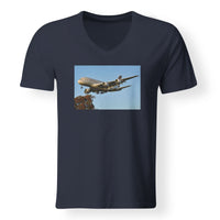 Thumbnail for Etihad Airways A380 Designed V-Neck T-Shirts