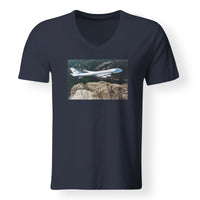 Thumbnail for Cruising United States Of America Boeing 747 Designed V-Neck T-Shirts