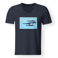 Thumbnail for US Navy Blue Angels Designed V-Neck T-Shirts