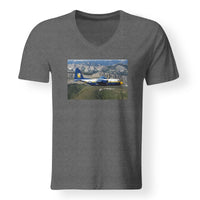 Thumbnail for Amazing View with Blue Angels Aircraft Designed V-Neck T-Shirts
