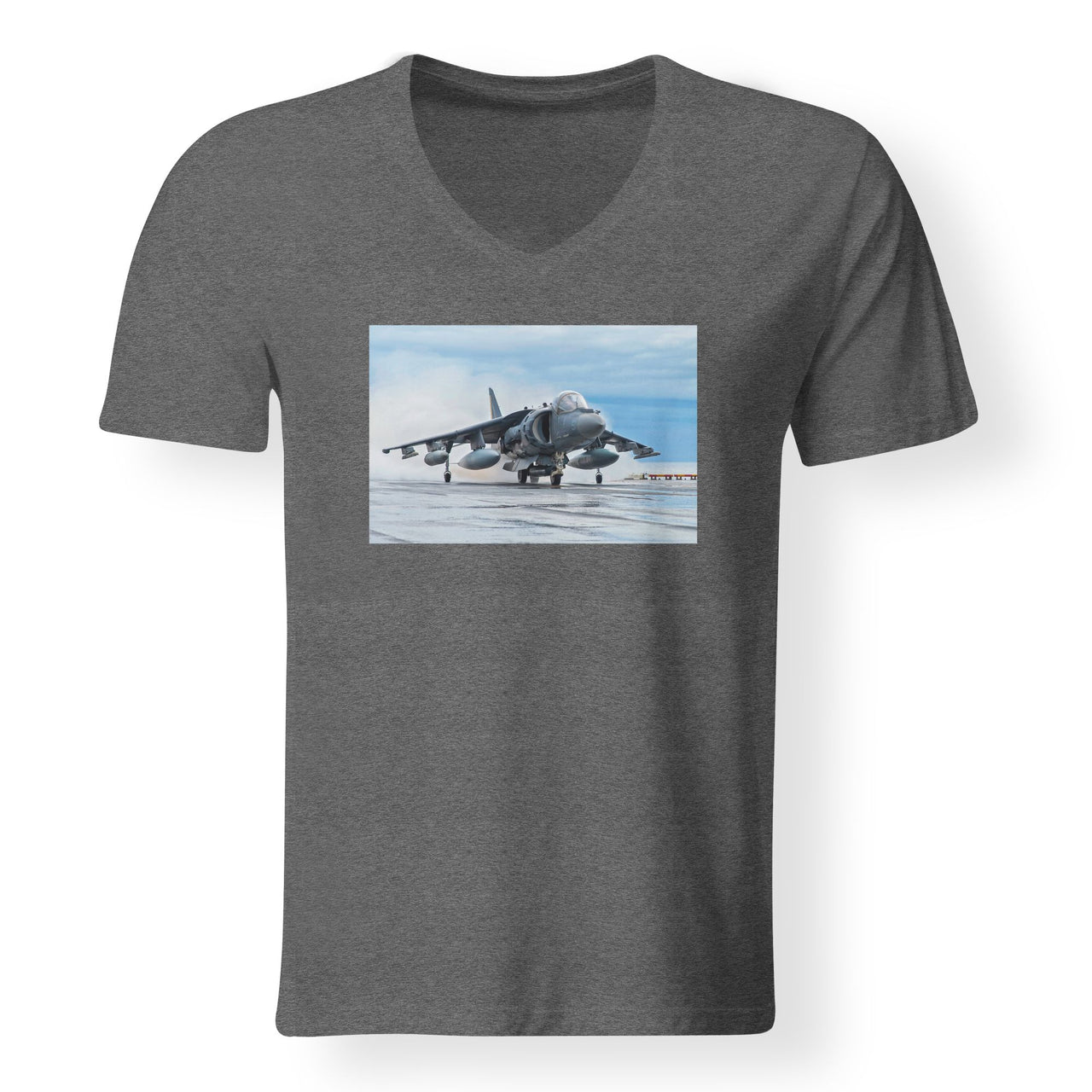 McDonnell Douglas AV-8B Harrier II Designed V-Neck T-Shirts