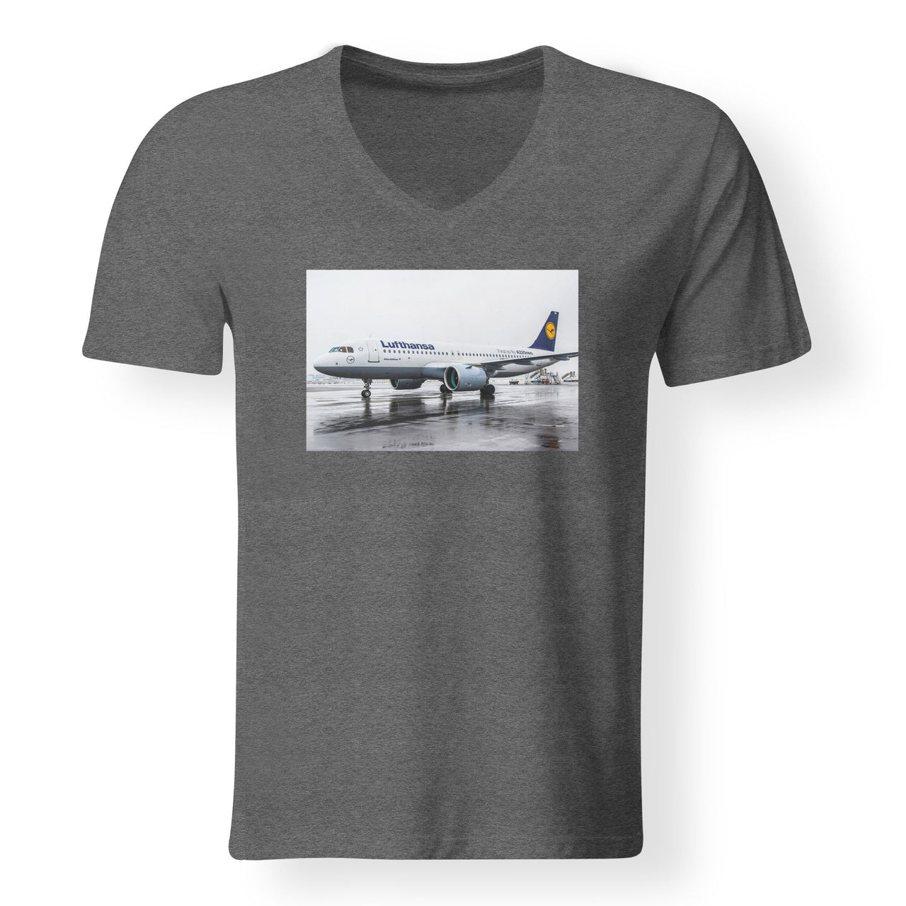 Lufthansa A320 Neo Designed V-Neck T-Shirts