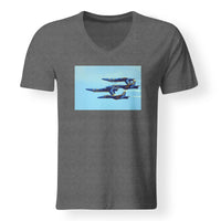Thumbnail for US Navy Blue Angels Designed V-Neck T-Shirts