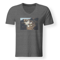 Thumbnail for Amazing Show by Fighting Falcon F16 Designed V-Neck T-Shirts
