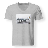 Thumbnail for Lufthansa A320 Neo Designed V-Neck T-Shirts